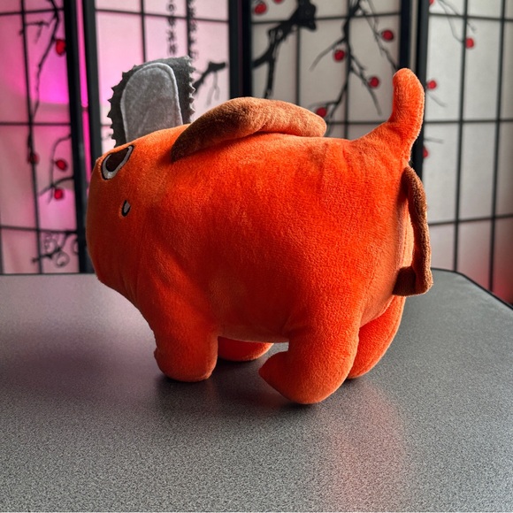 Chainsaw Man Pochita Plush Toy – Orange Anime Collectible - Picture 3 of 7